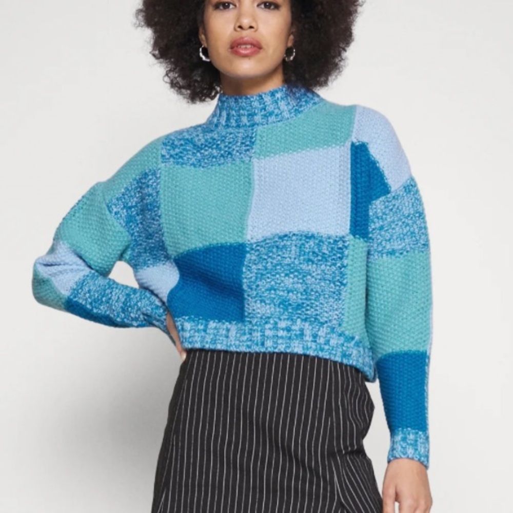 COTTON:ON Sweater Colorblock Blue - Picture 10 of 11